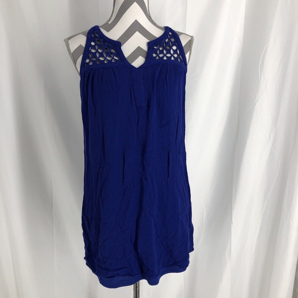 DR2 Blouse Womens Size XS Blue Sleeves Lightweight  Casual